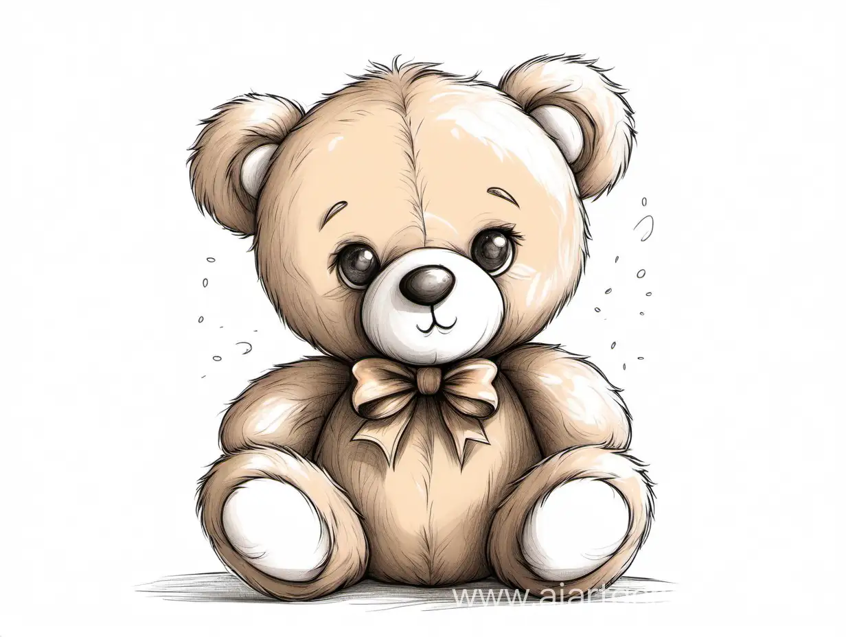 Adorable-Teddy-Bear-Illustration-with-Playful-Vibes