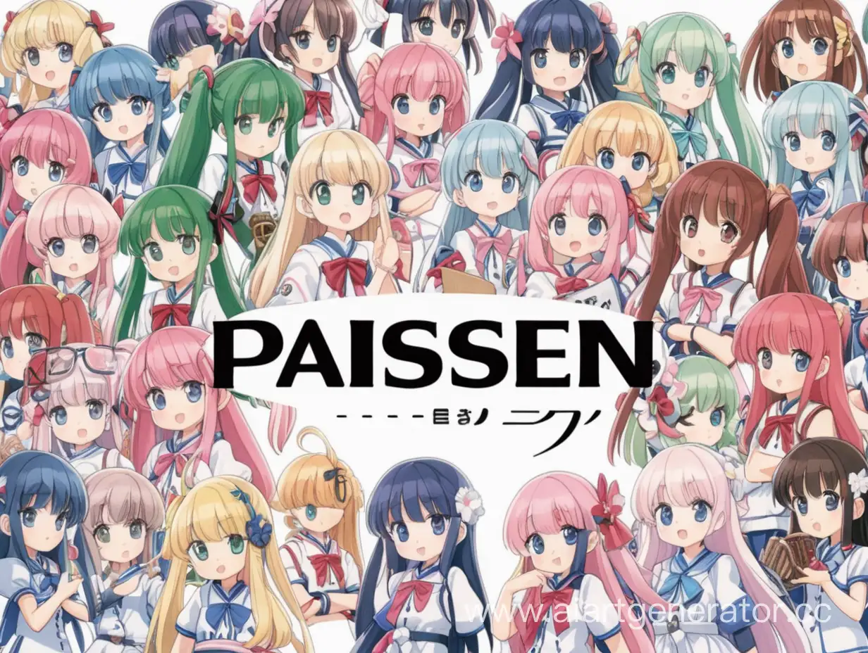 "Paisen" yazısı ekranın ortasında logo şeklinde italik font
altında ise 81 tane anime kızı var minyatür