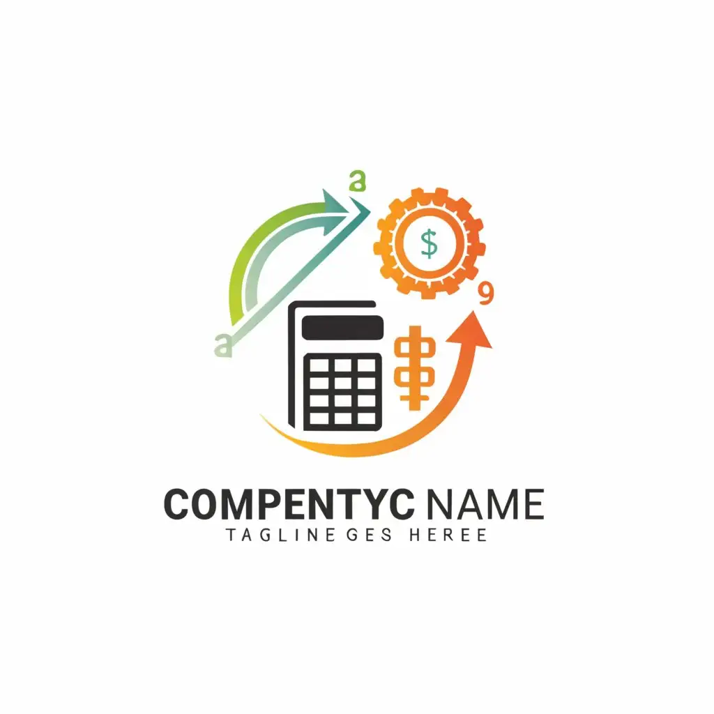 a logo design,with the text "Accountancy, Business and Management Cluster", main symbol:Calculator, money, industry,Moderate,clear background