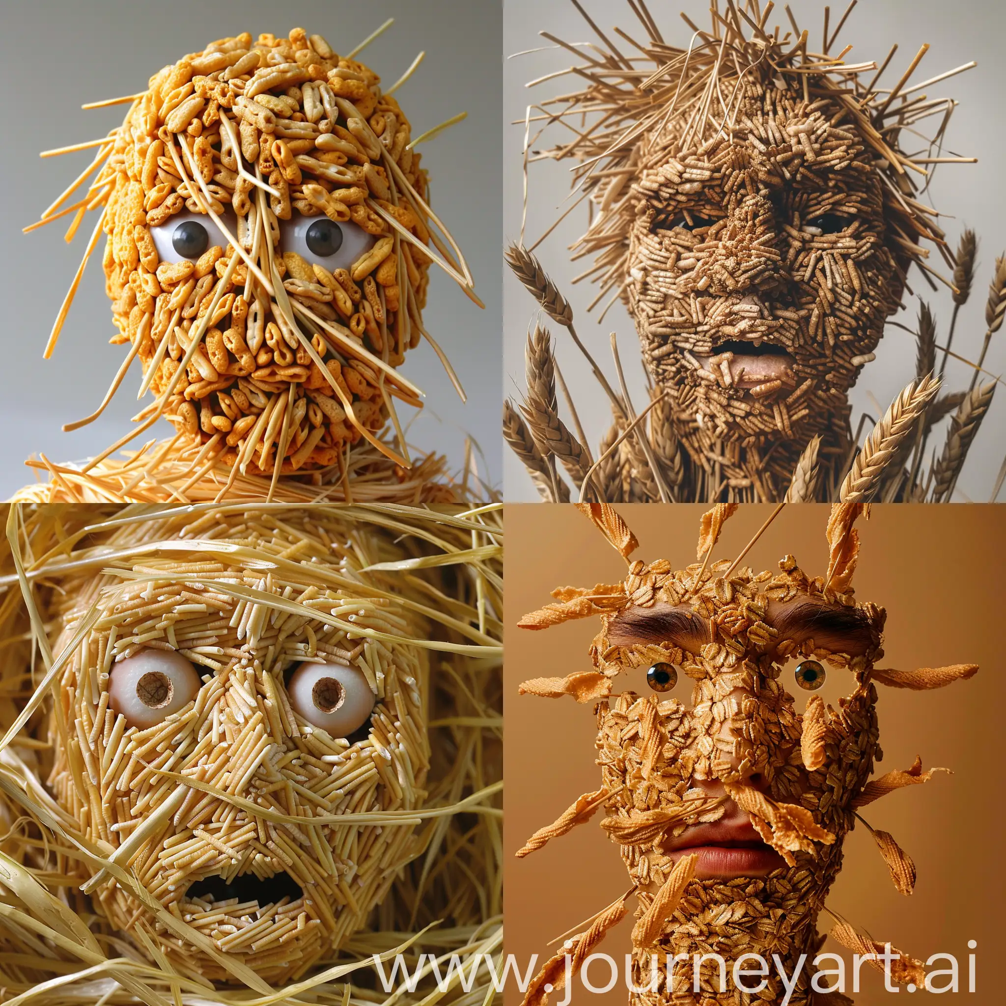 cereal straw face