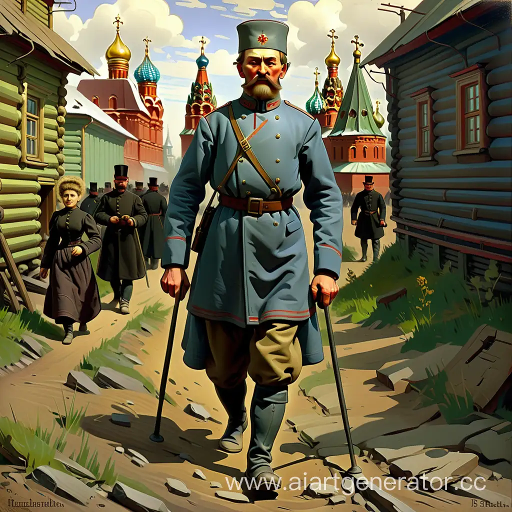 Strolling-Russian-Gentleman-in-19th-Century-Urban-Landscape