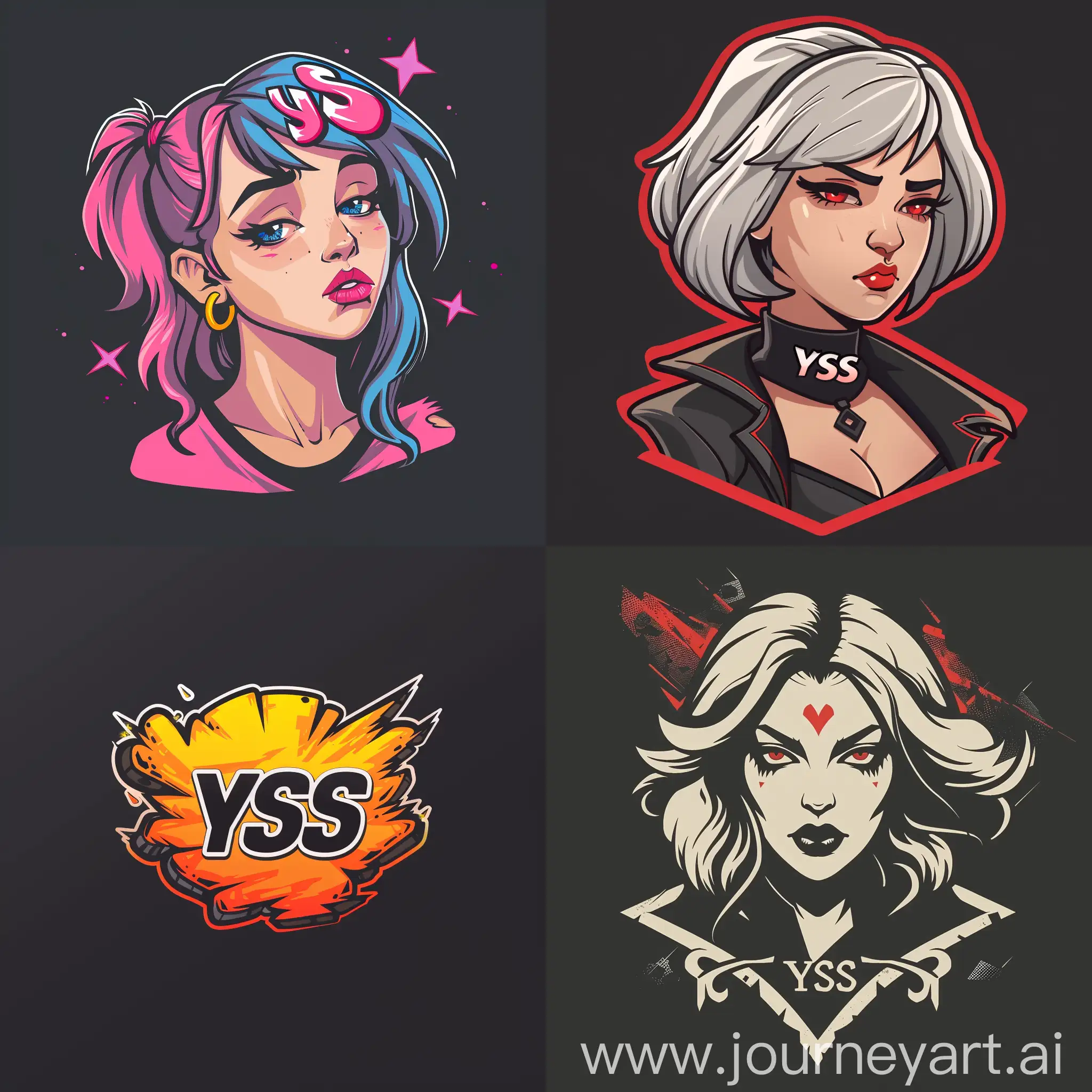 Creative-Game-Logo-Design-YSS-Sad-Sister-in-an-Interesting-Style