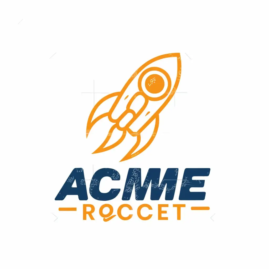 LOGO-Design-for-Aceme-Rocketthemed-Creativity-with-Sunshine-Yellow-Sky-Blue-Palette