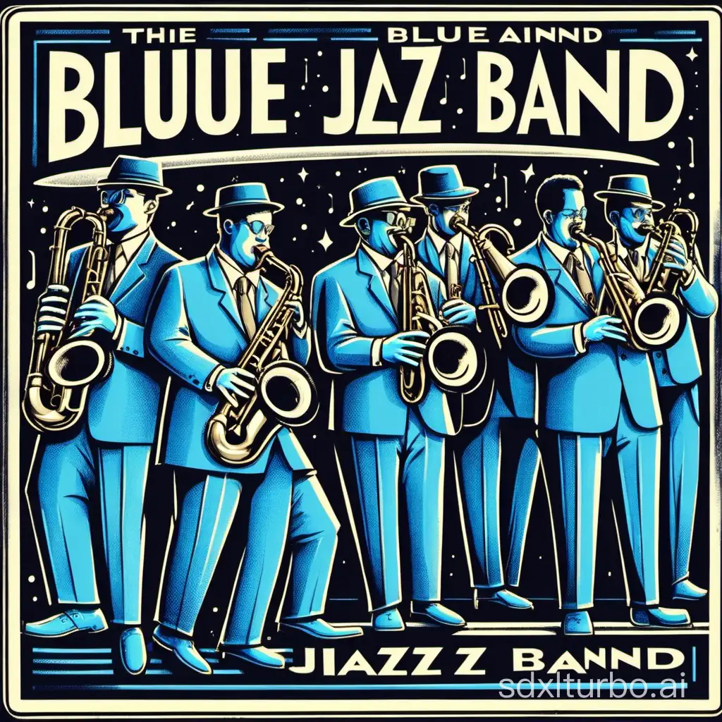 Vibrant-Blue-Jazz-Band-Performing-Live-Concert-Music