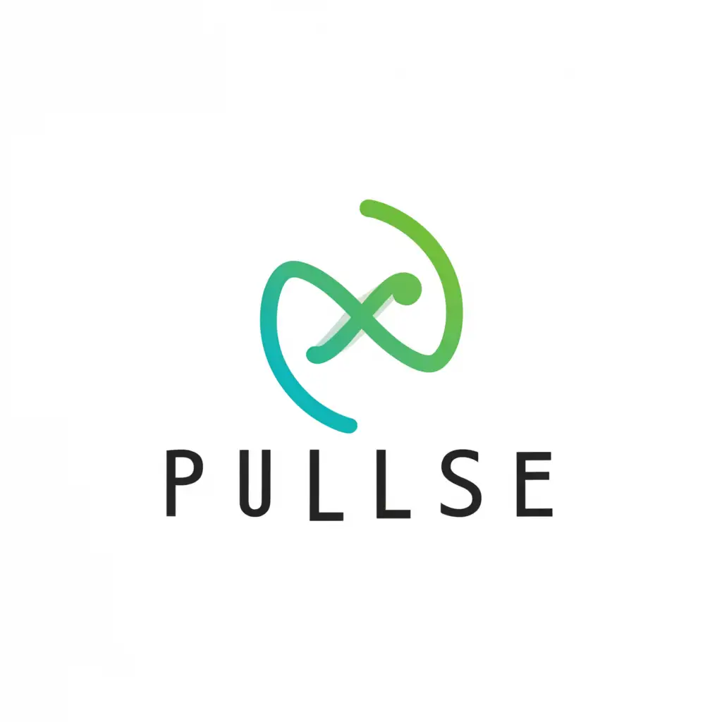 a logo design,with the text "Create a logo for a company that creates AI-based health tracking bracelets. The company's name is PULSE. The logo should not have small details and should predominantly use green and white colors, and everything should be in a minimalist style.", main symbol:Create a logo for a company that specializes in creating health tracking bracelets based on artificial intelligence. The company name is PULSE. The logo should not contain small details and should predominantly feature green and white colors, and everything should be in a minimalist style.,Moderate,be used in Sports Fitness industry,clear background
