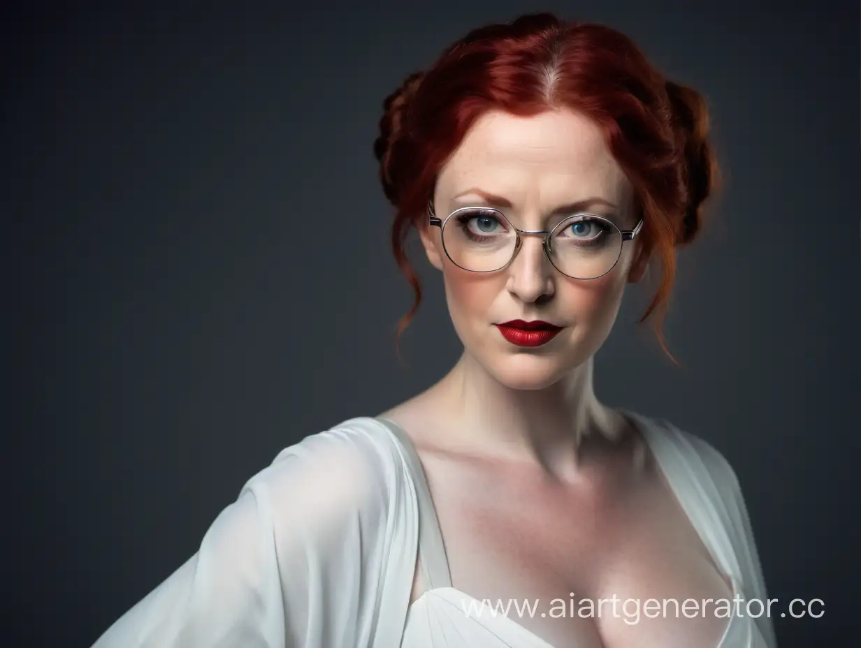 RedHaired-Jedi-Woman-in-Elegant-White-Dress-with-Glasses