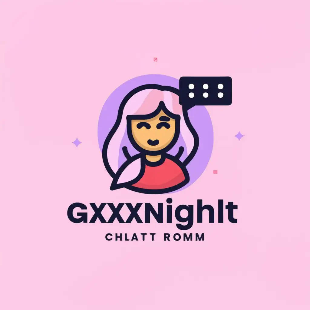 LOGO-Design-For-Gxxxnight-Empowering-Girls-Chat-Rooms-with-a-Clear-and-Modern-Aesthetic