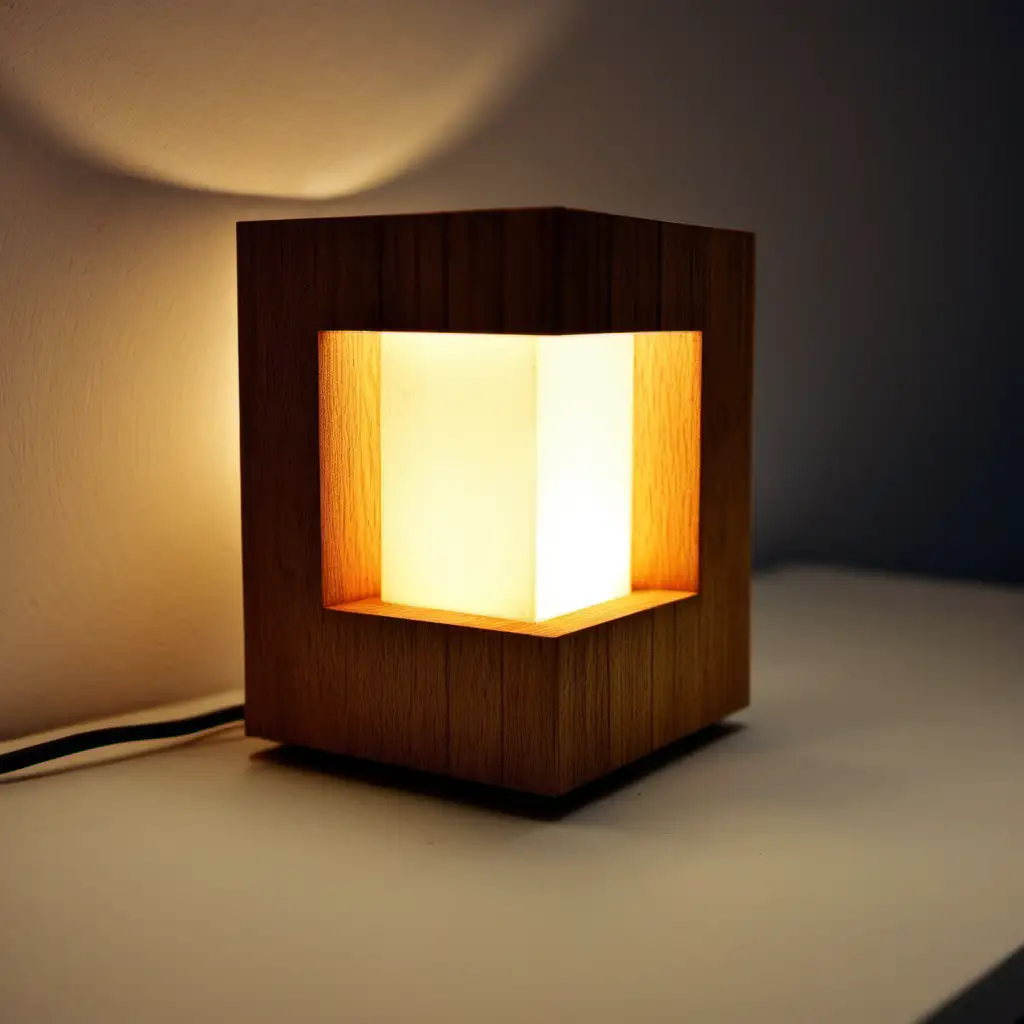 modern,wooden, night light