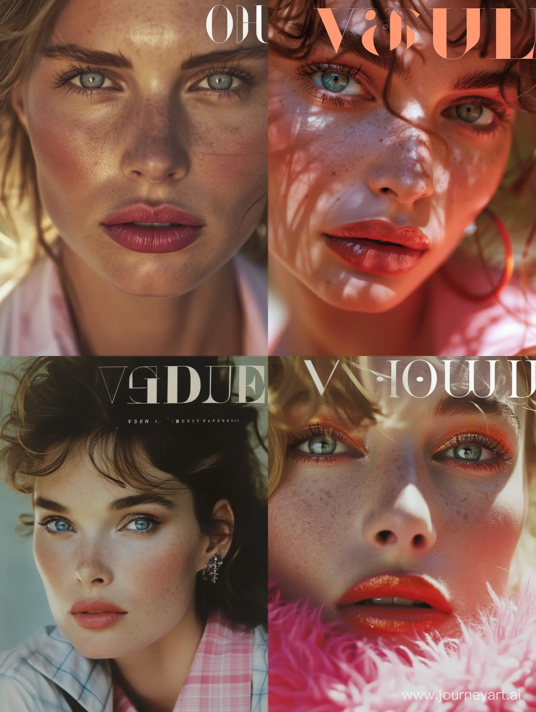 
beautiful 25-year-old [scene] in style of carsten nicolai on the cover of a vogue magazine, inside image is prominent and aligns with the images style --style raw --ar 3:4 --s 150