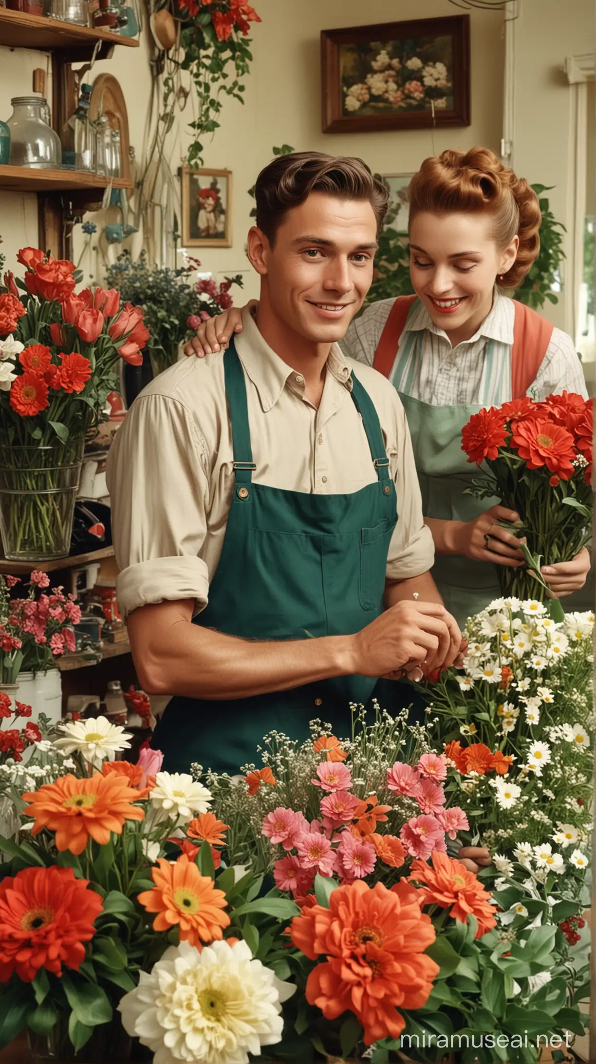 1950s Florist Shop Happiness