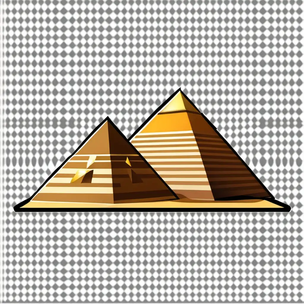 Transparent Background Icon of Egypt Pyramid