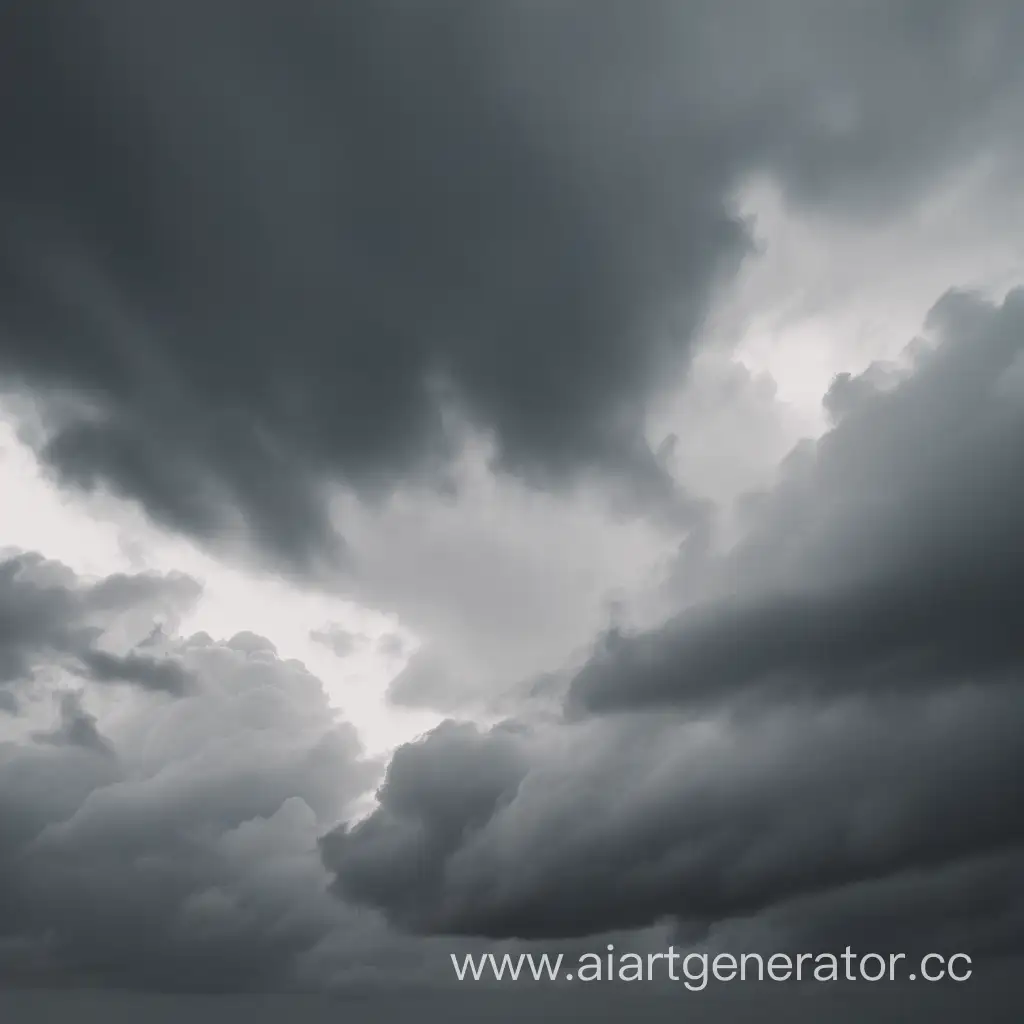 Serene-Gray-Sky-with-Clouds