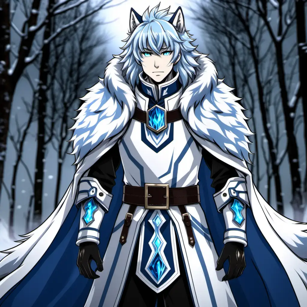 Epic New demi human ice wolf demi human brand new Isekai character