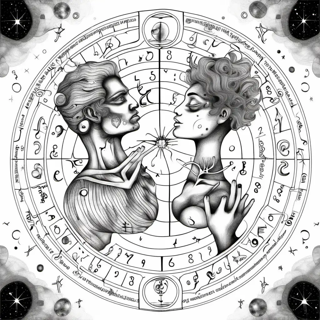 soulmate astrology drawing