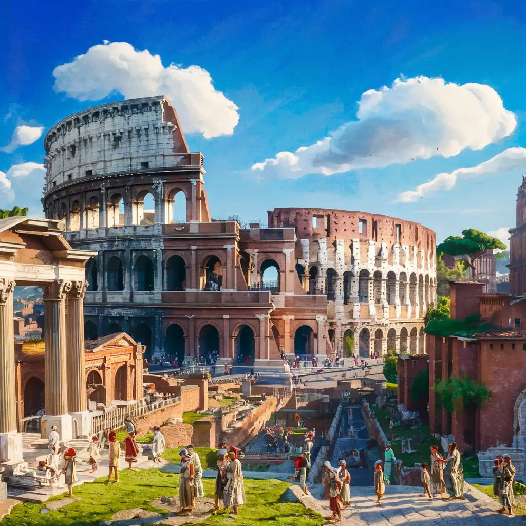 ancient rome, 8k, realistic