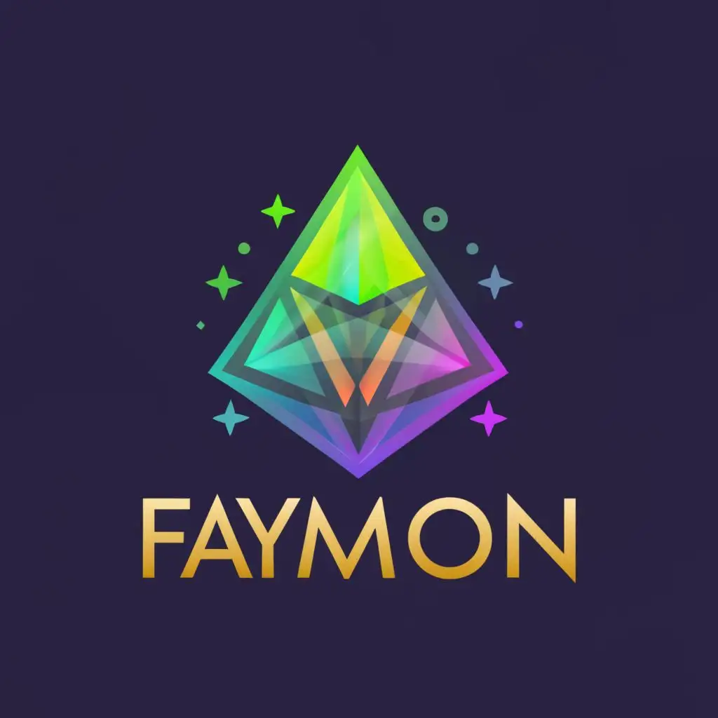 a logo design,with the text "Faymoon", main symbol:the sims plumbob,complex,clear background