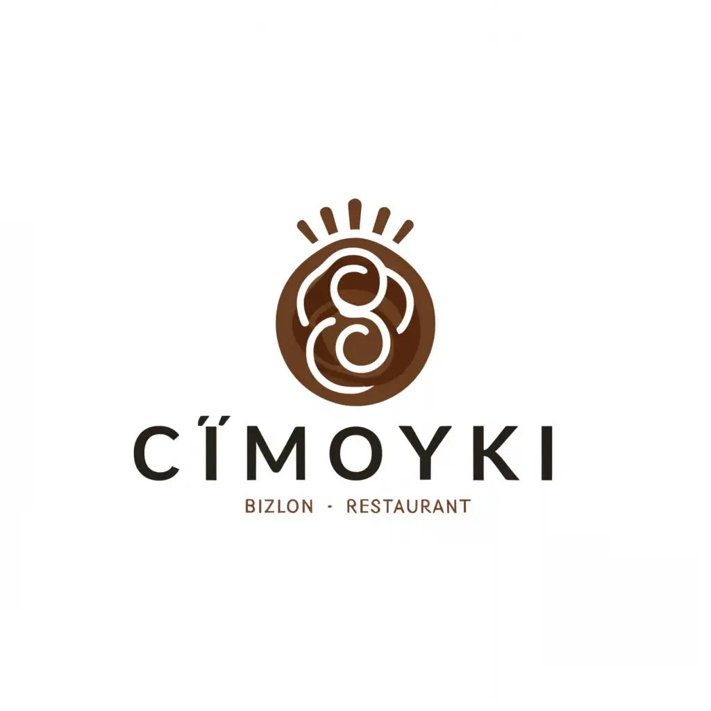 a logo design,with the text "Cimolyaki", main symbol:meatball, takoyaki,Moderate,be used in Restaurant industry,clear background
