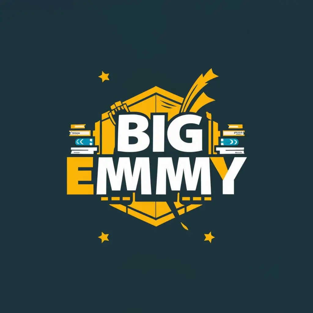 logo, Library, with the text "Big Emmy", typography, be used in Finance industry