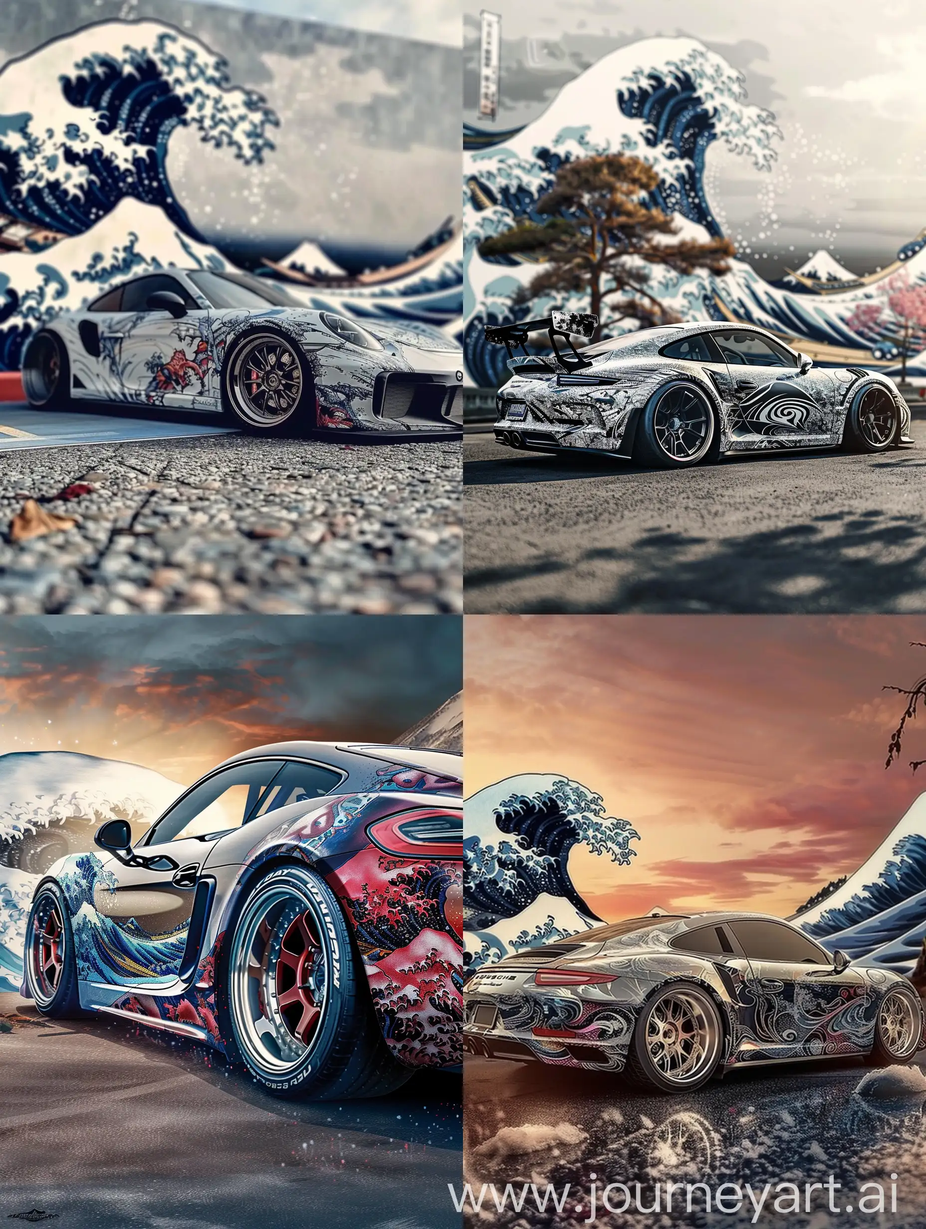 Intricate-Samurai-Wave-Porsche-Hokusai-Inspired-Automotive-Design-Art