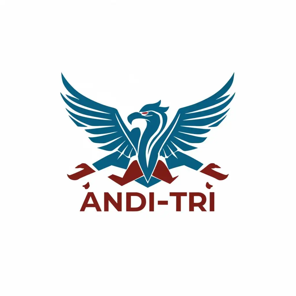 logo, garuda, with the text "Andi-Tri", typography