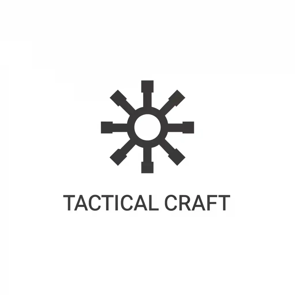 a logo design,with the text 'Tactical Craft', main symbol:geometric ,Minimalistic,clear background
