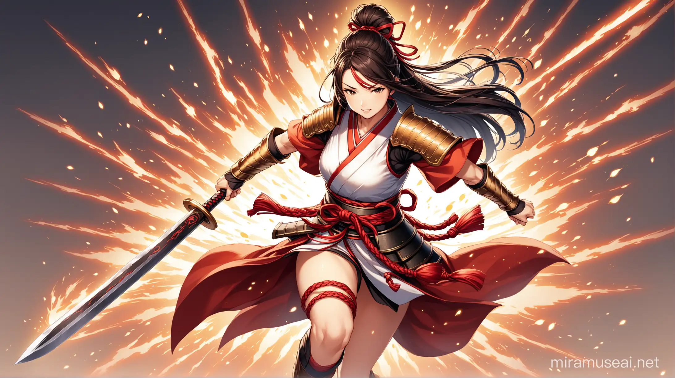 Japanese Warrior Woman with a Powerful Impact
