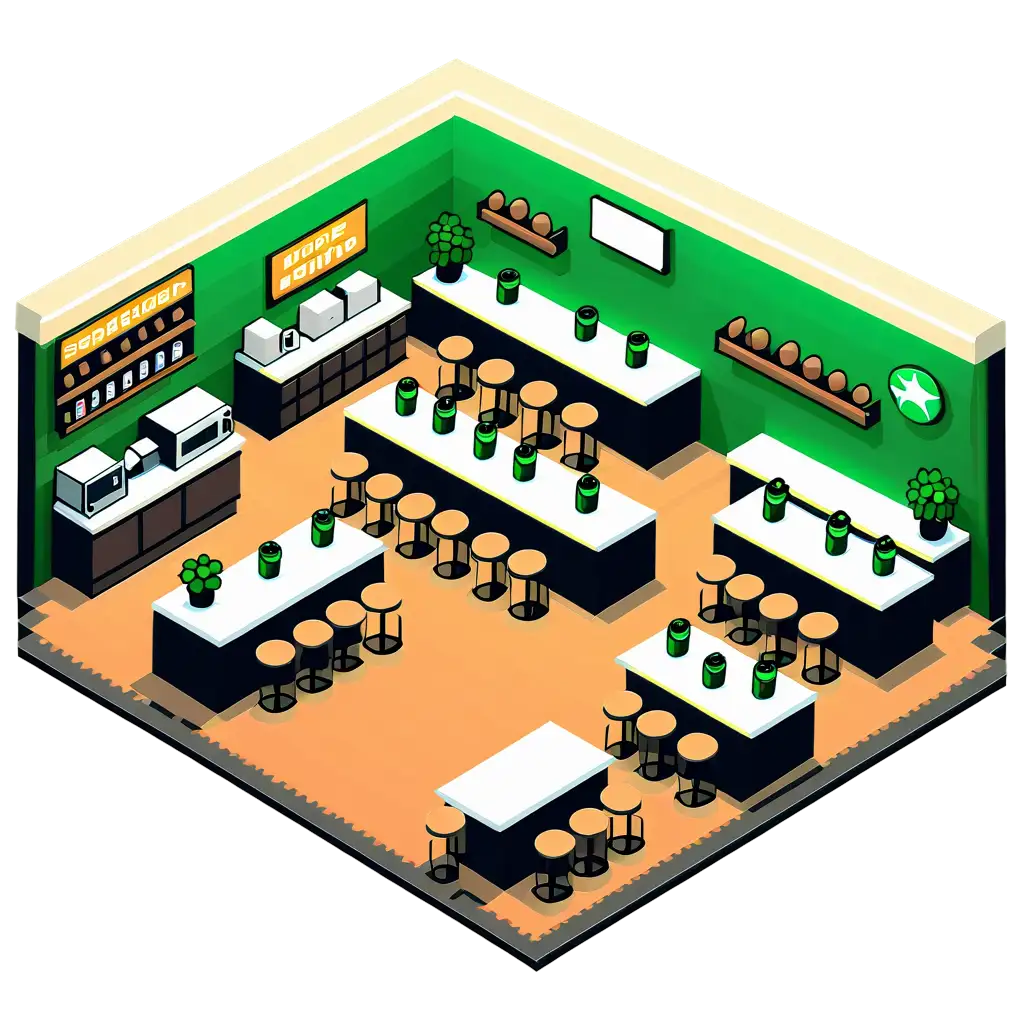 8Bit-Pixel-Art-of-a-Modern-Coffee-Shop-PNG-Image-for-Enhanced-Online-Visibility
