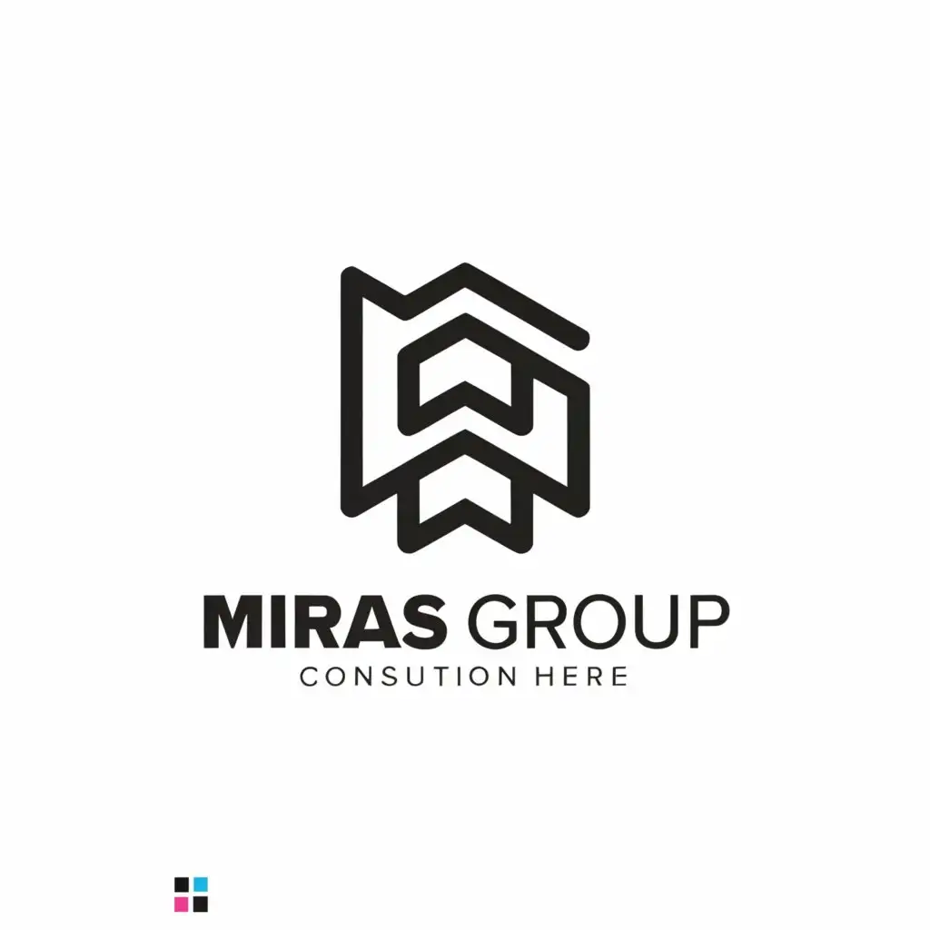 a logo design,with the text "Miras Group", main symbol:House,Moderate,be used in Construction industry,clear background