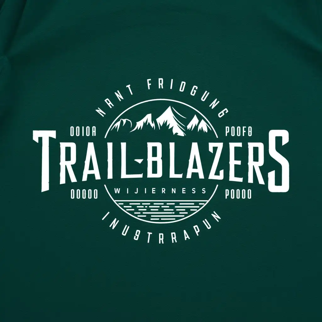 logo, wilderness, with the text "trailblazers", typography, be used in Religious industry