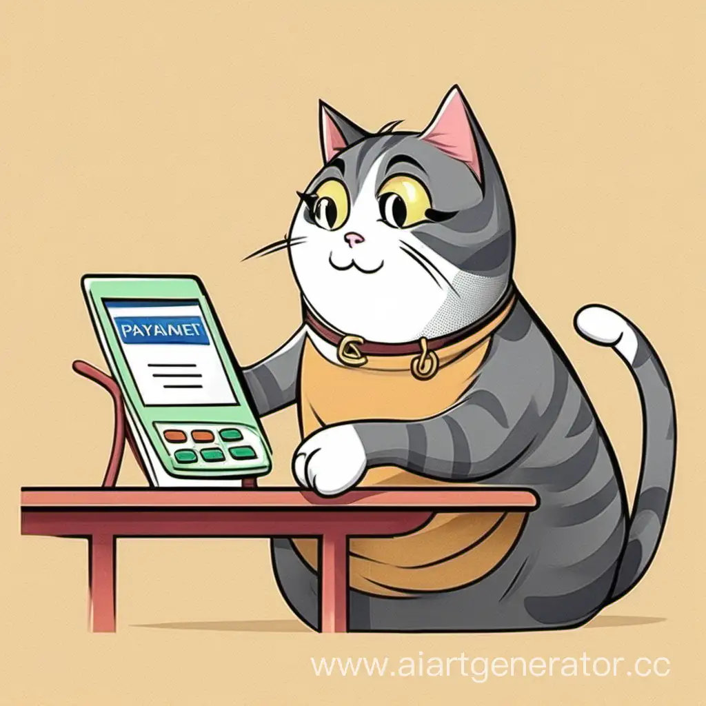 Adorable-Cat-Embracing-Cash-Transactions