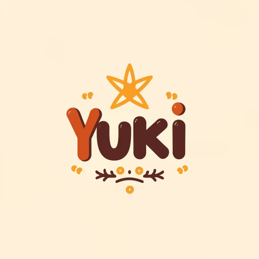 a logo design,with the text "YUKI", main symbol:cute,Moderate,be used in Education industry,clear background