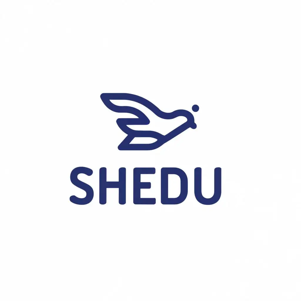 a logo design,with the text "ShEdu", main symbol:dove,Moderate,be used in Education industry,clear background