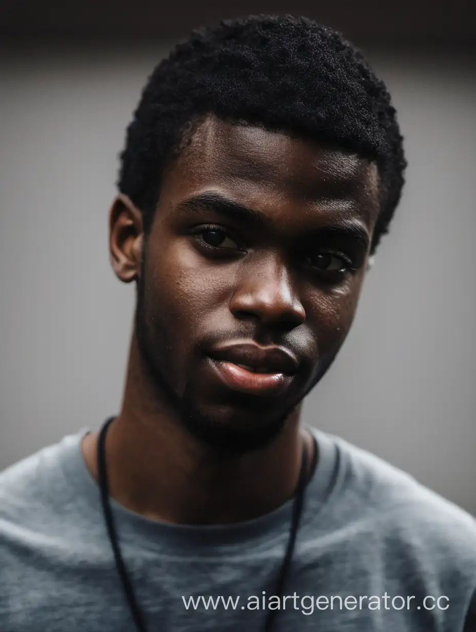 black young man