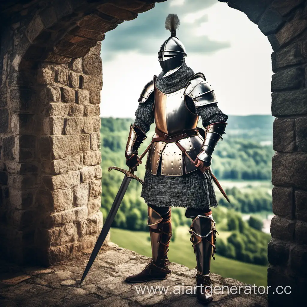 Armored-Warrior-Castle-Middle-Ages