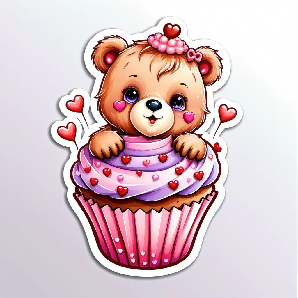 Cupcake Sticker - All Cuteness