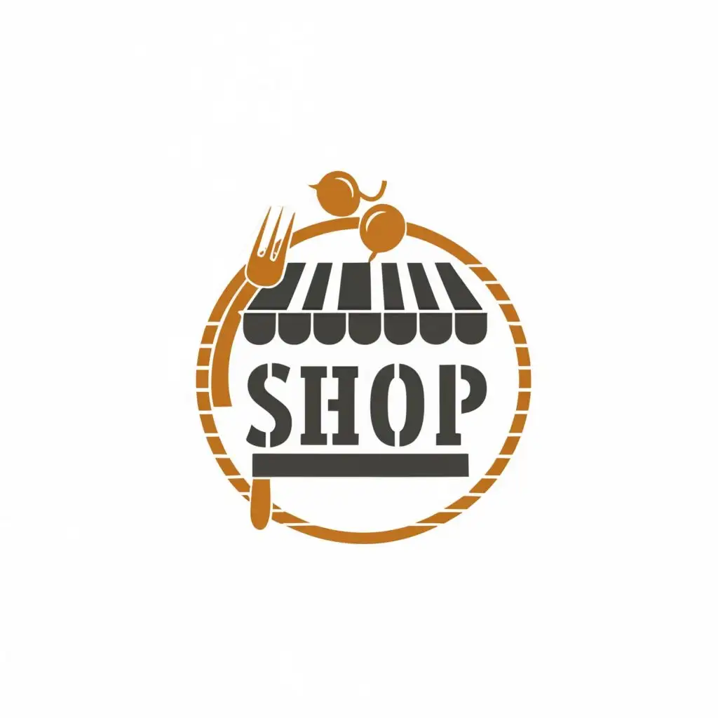 logo, Restaurant, with the text "Shop", typography, be used in Technology industry