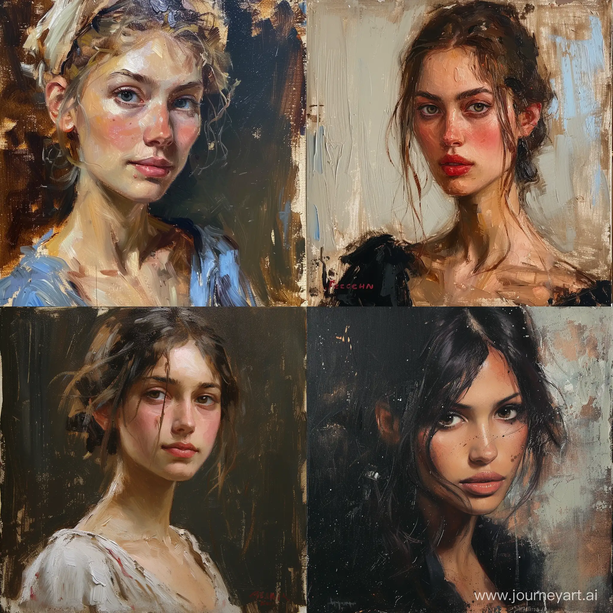 Tonalist-Portrait-Painting-Inspired-by-Fechins-Style