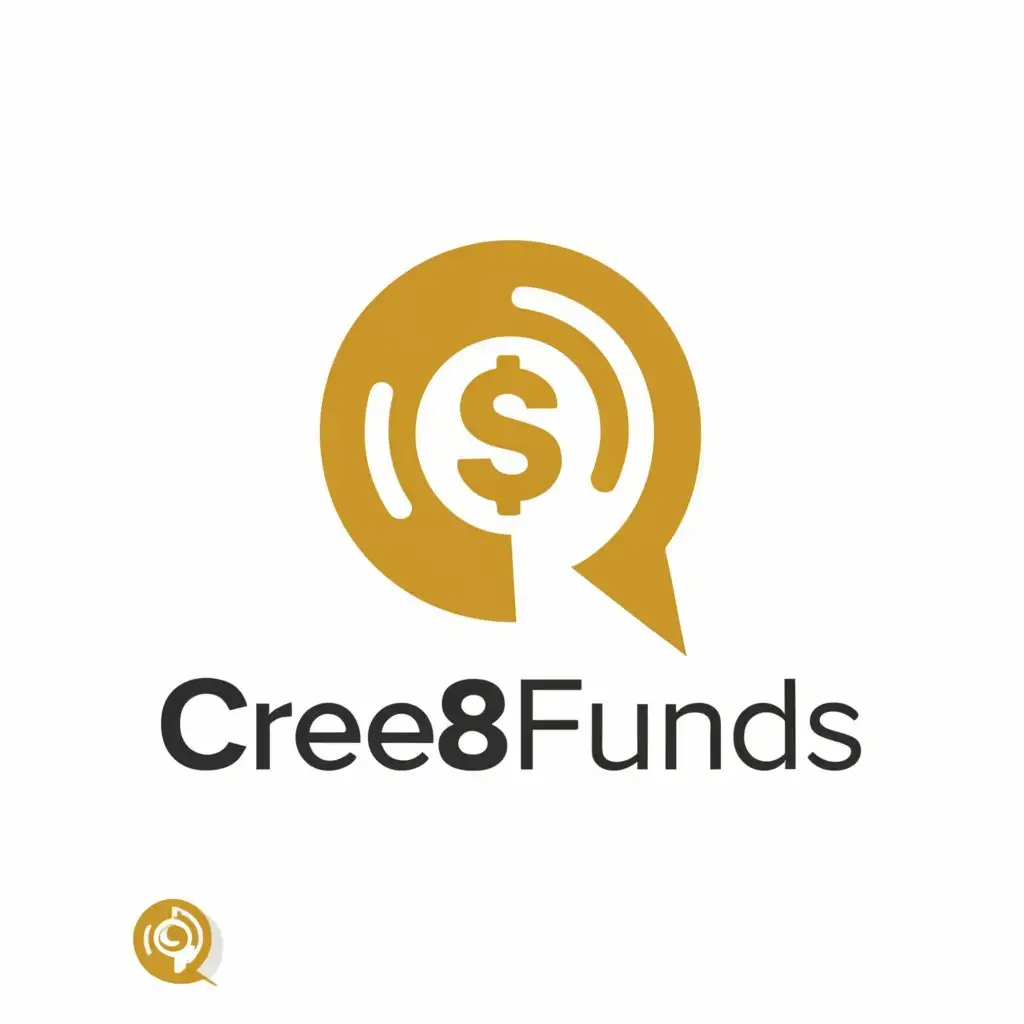 a logo design,with the text "CRE8FUNDS", main symbol:From Clicks to Coins,Minimalistic,be used in Finance industry,clear background