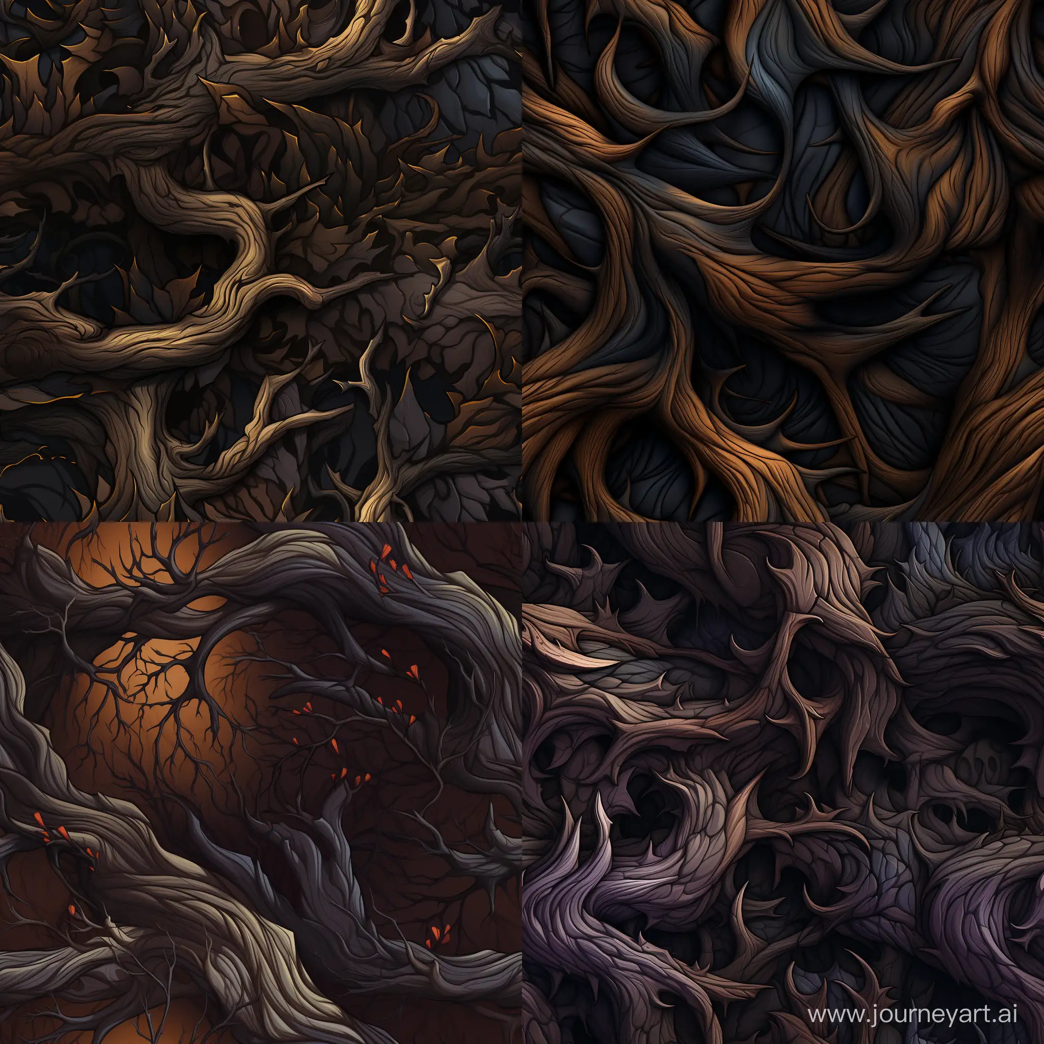 Ebony-Tree-Bark-Stylized-HighQuality-Texture-in-CellShaded-Art