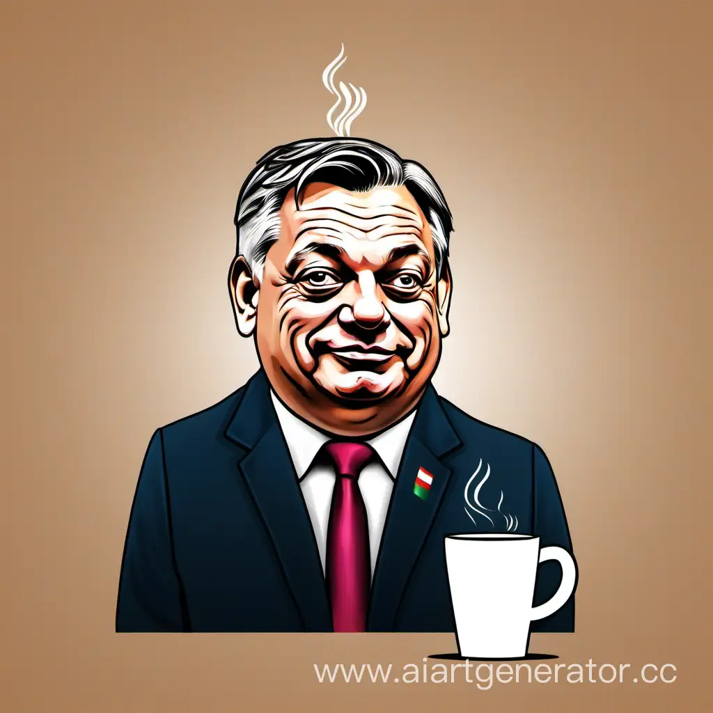 orbán viktor coffee pig
