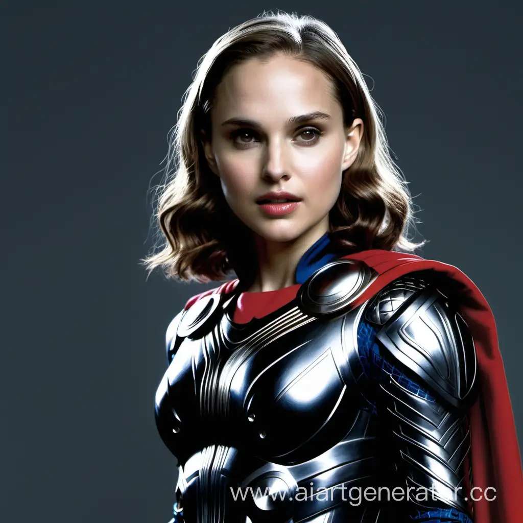 natalie portman wearing a latex thor costume