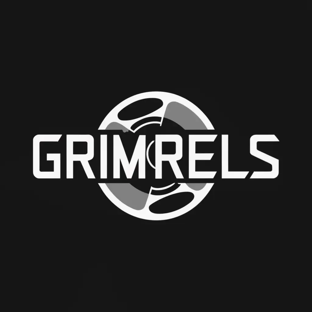 a logo design,with the text "grimreels", main symbol:film,complex,be used in Entertainment industry,clear background