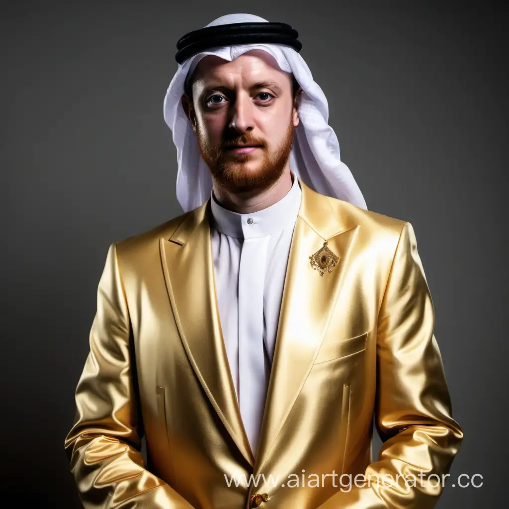 Англичанин в золотом костюме шейха