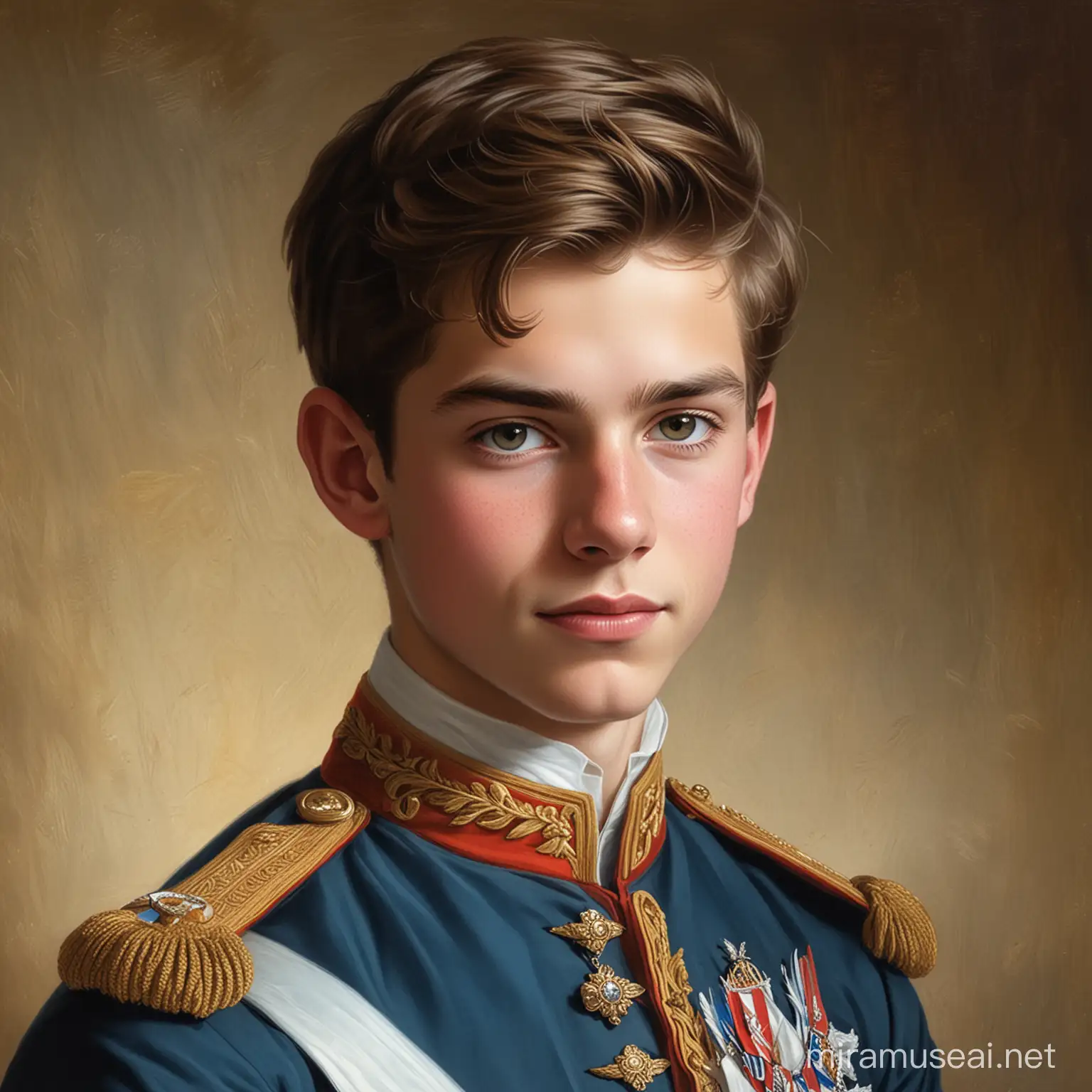 Royal 18YearOld Portrait Regal Elegance and Youthful Dignity