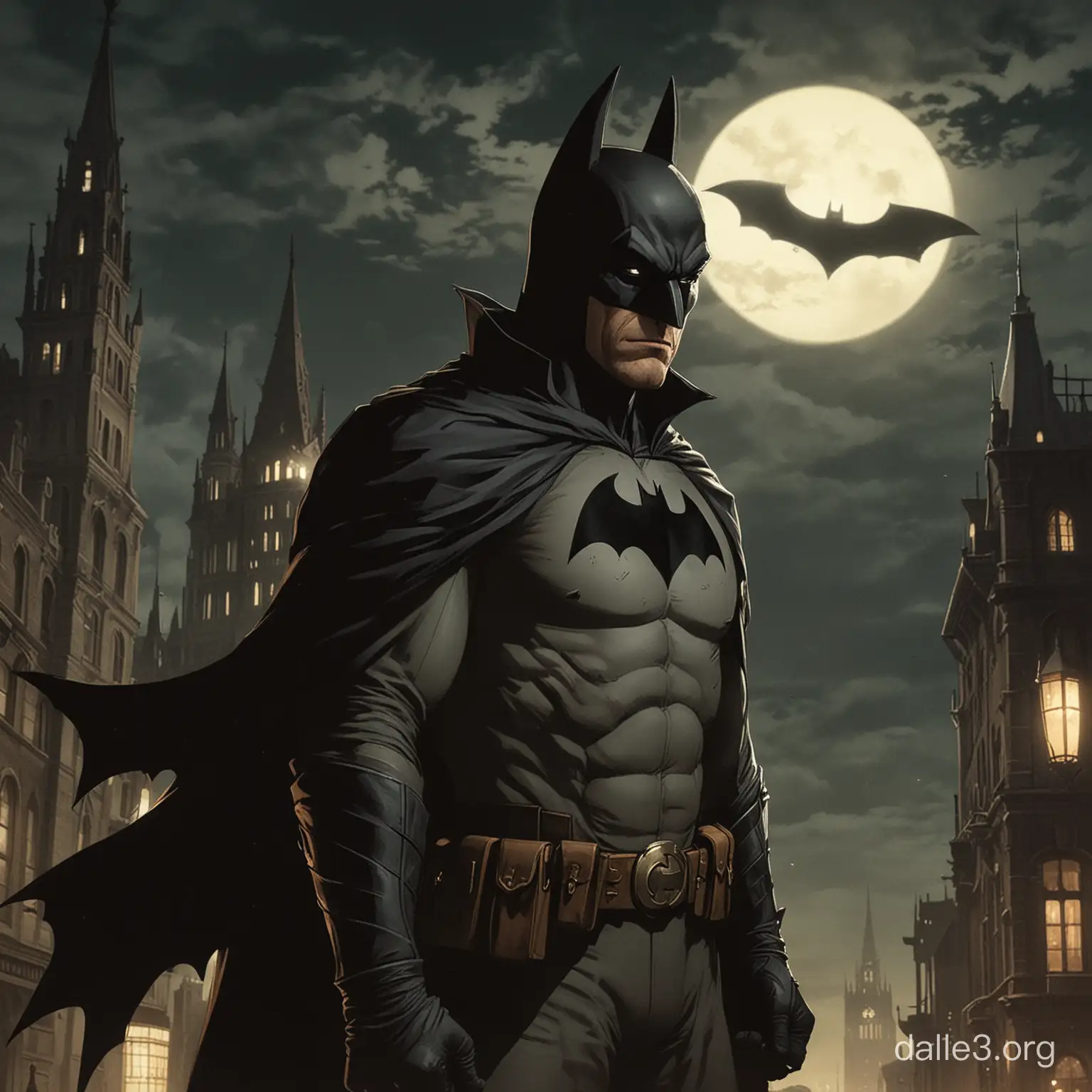 Batman in Victorian Era Gotham City | Dalle3 AI