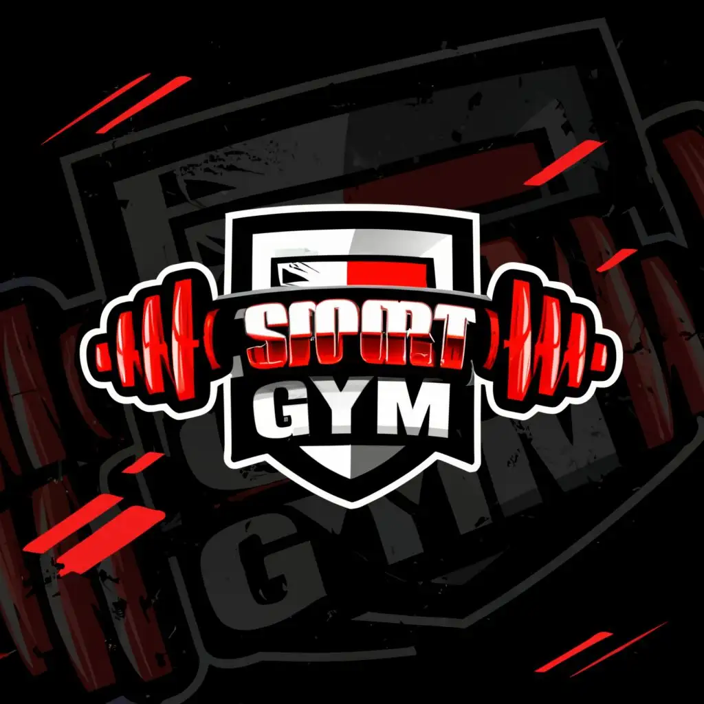 LOGO-Design-For-Sport-Gym-Dynamic-Lettering-with-Dumbbell-Icon