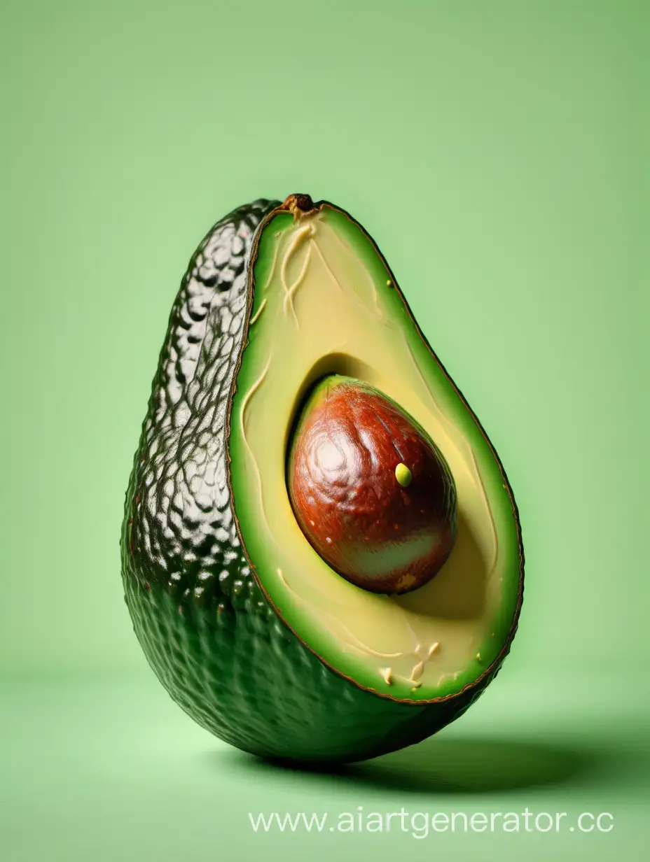 Giant-Avocado-Art-on-Refreshing-Light-Green-Background