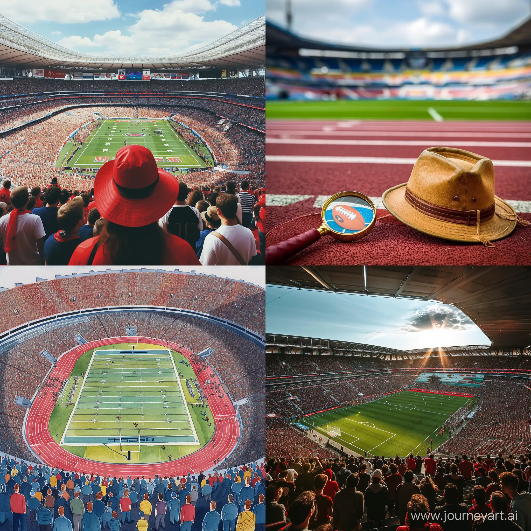 Search waldo style in football stadion