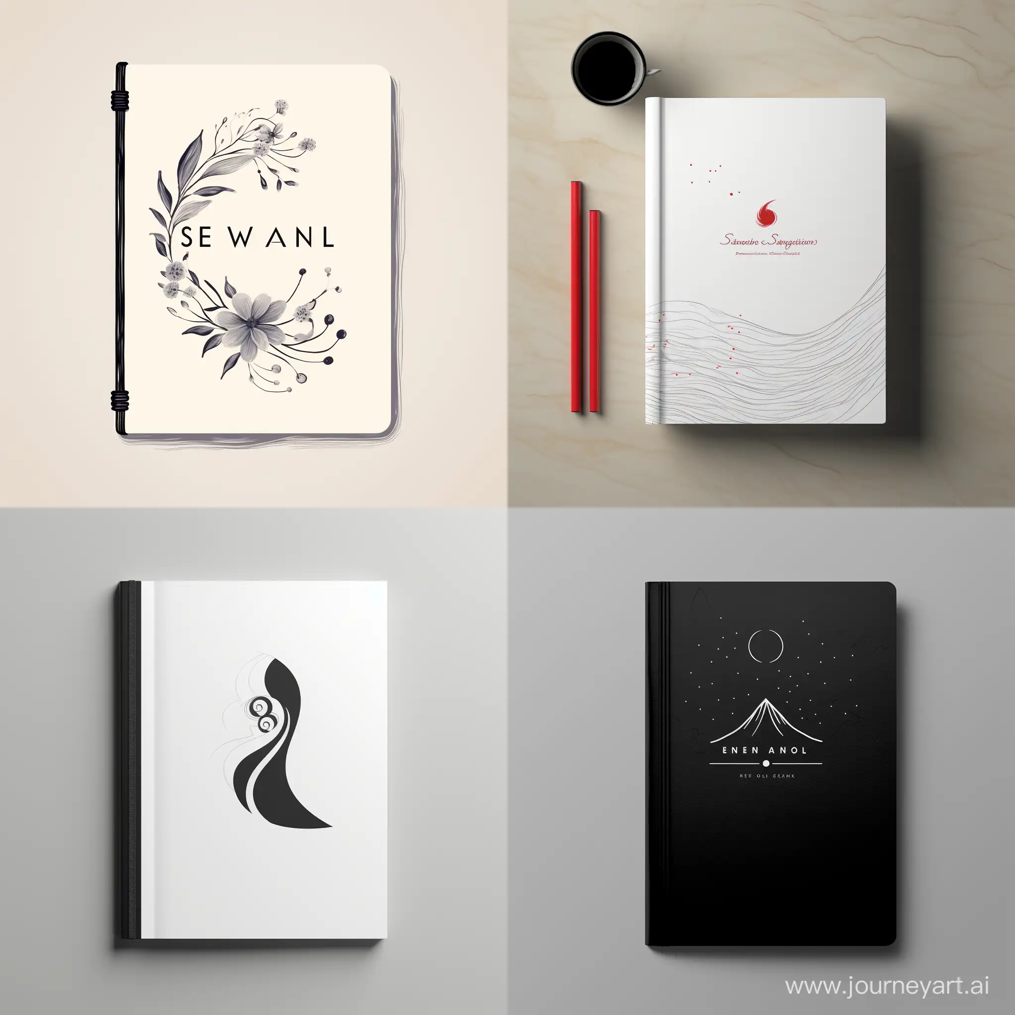 Minimalistic-Notebook-Cover-Drawing-with-Geometric-Logo