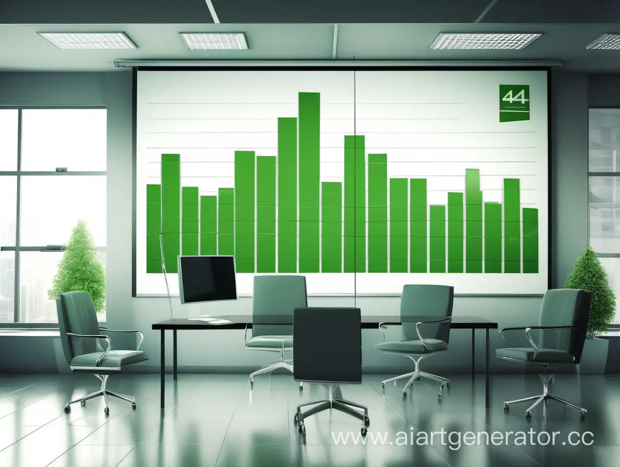 Successful-Business-Consulting-Green-Graph-on-Office-Board